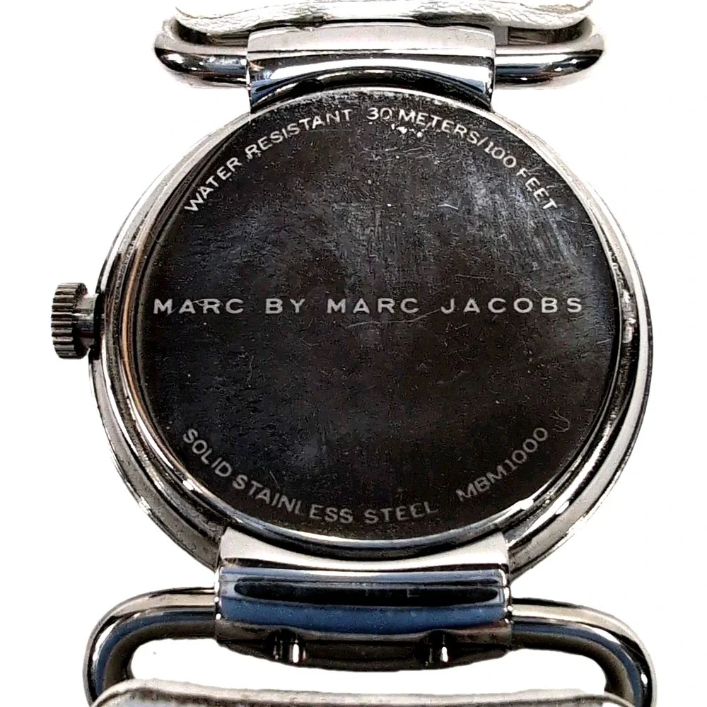 Marc by Marc Jacobs Molly Watch MBM1000 White Leather Strap w/ Box & Booklet